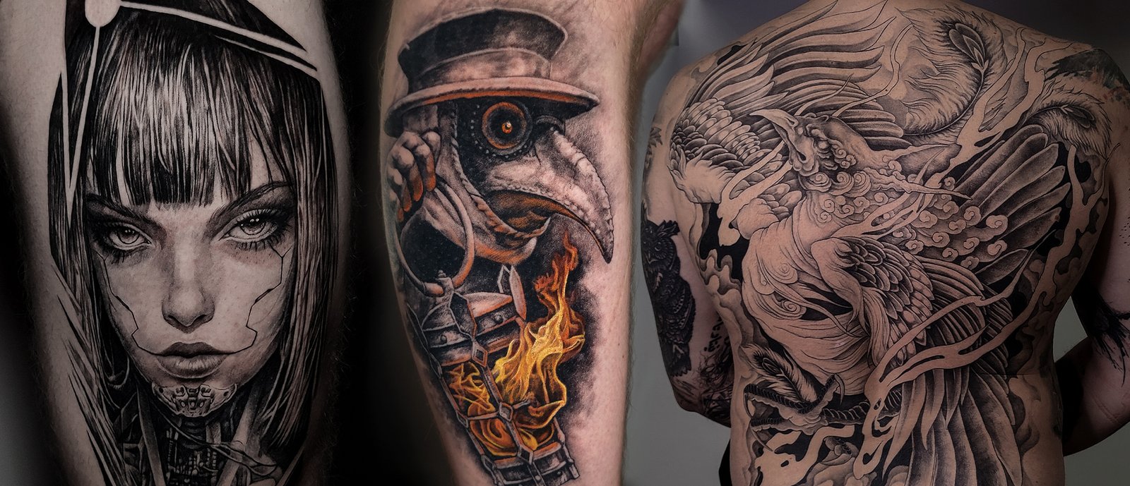 nugaros kojos rankos tatuiruotės kaune black and grey stiliaus relizmo tattoo Kaunas